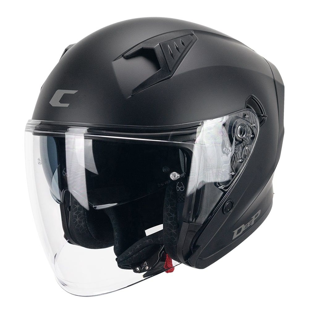 קסדת כביש 3/4 CGM 127 DEEP שחור מט - CGM