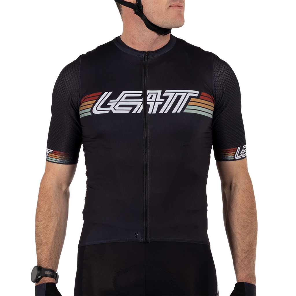 חולצת רכיבה קצרה גברים קרוס/גראבל MTB Endurance 6.0 Black V25 - Leatt