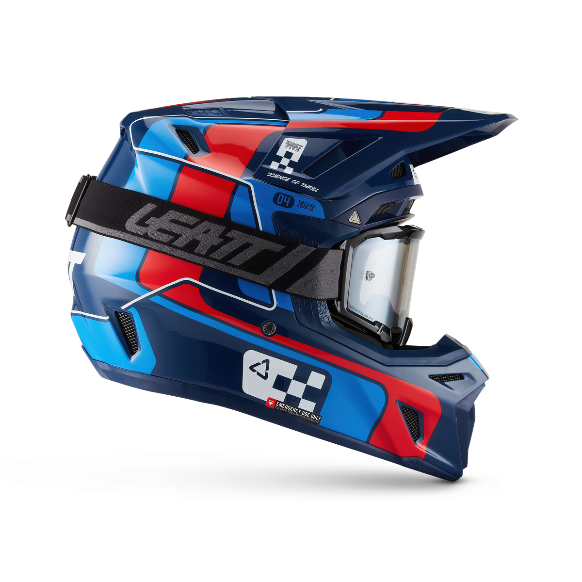 קיט קסדה ומשקף Leatt Moto 8.5 Blue/Red + Goggles 5.5 - Leatt