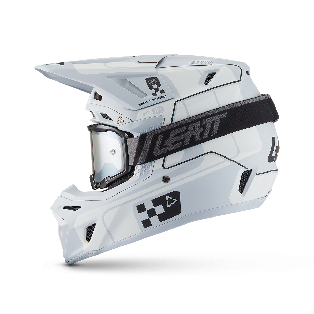 קיט קסדה ומשקף Leatt Moto 8.5 Grey + Goggles 5.5 - Leatt