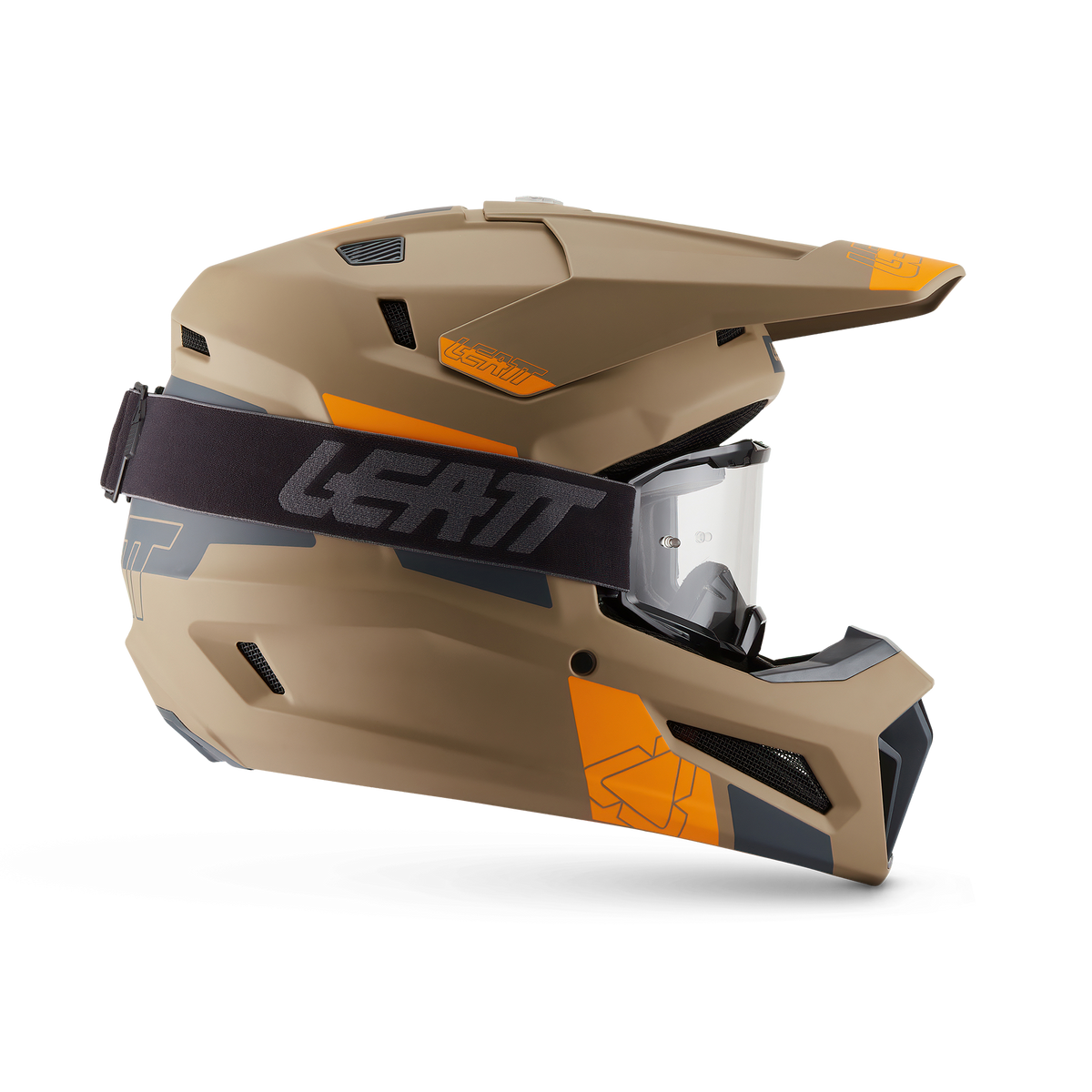 קיט קסדה ומשקף Leatt Moto 3.5 Khaki Brown + Goggles 2.5 - Leatt