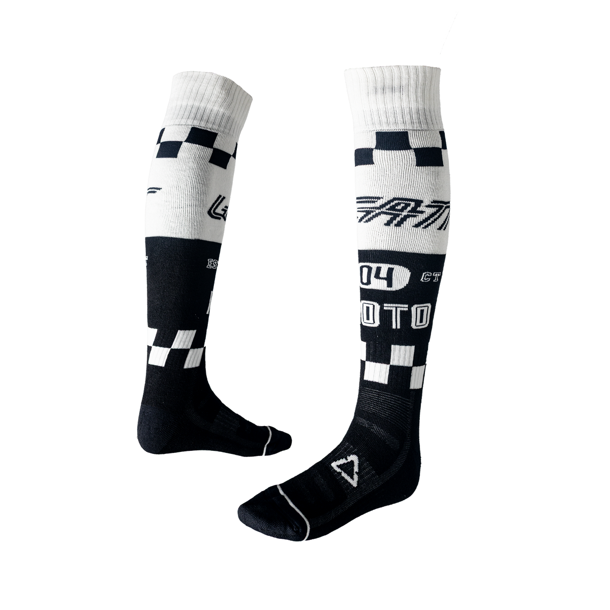 Moto Knee Brace | גרבי רכיבה שחור/לבן - Leatt