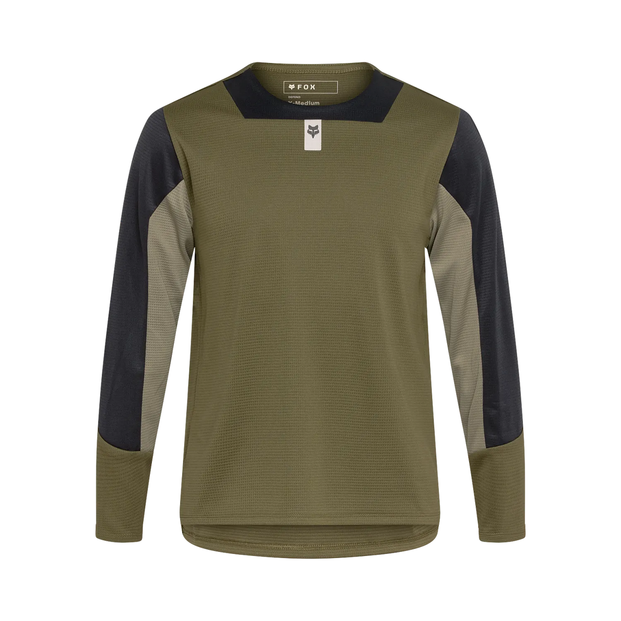 חולצת רכיבה ארוכה ילדים FOX Racing MTB Defend Olive Green