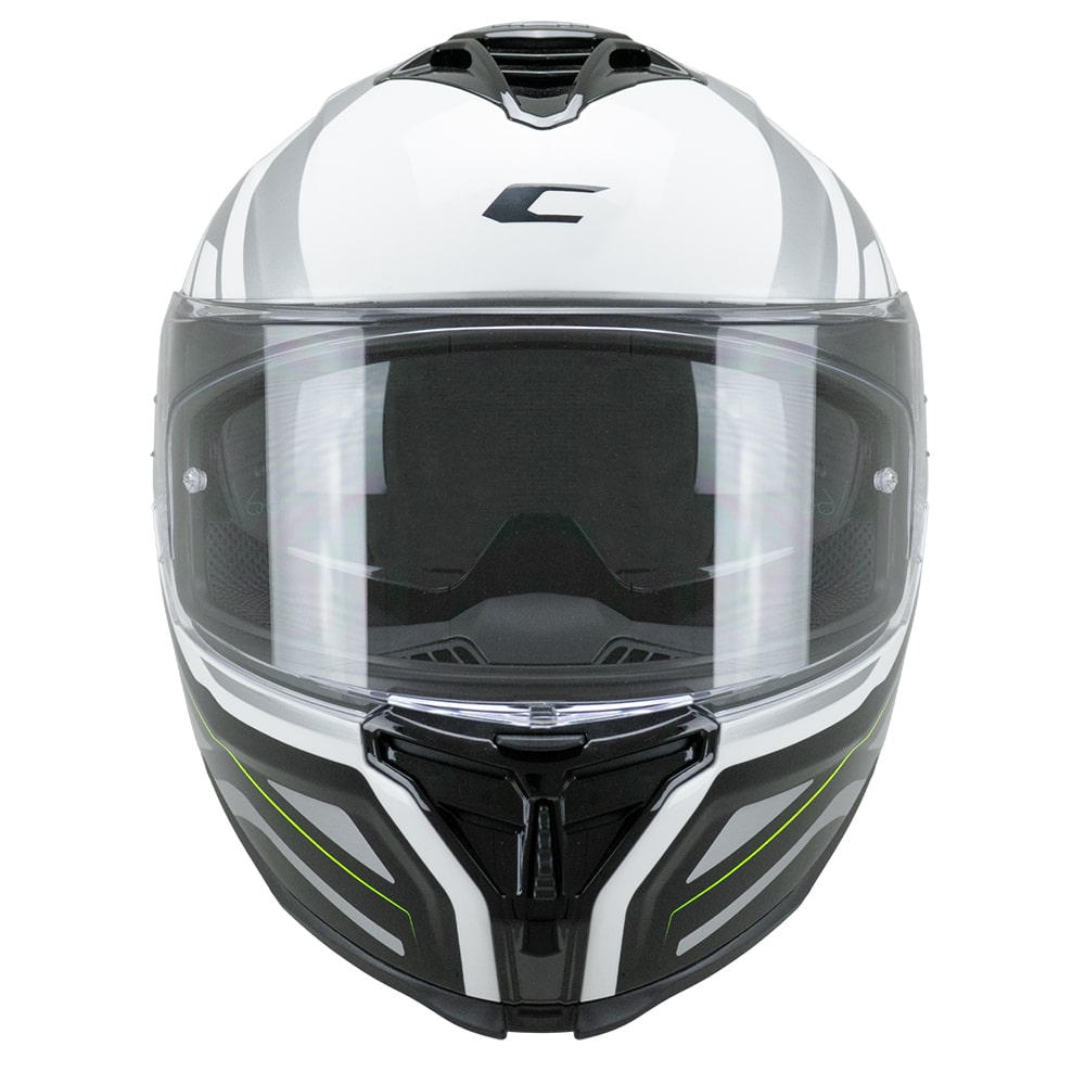 קסדת כביש CGM 363 SHOT לבן מבריק/צהוב - CGM