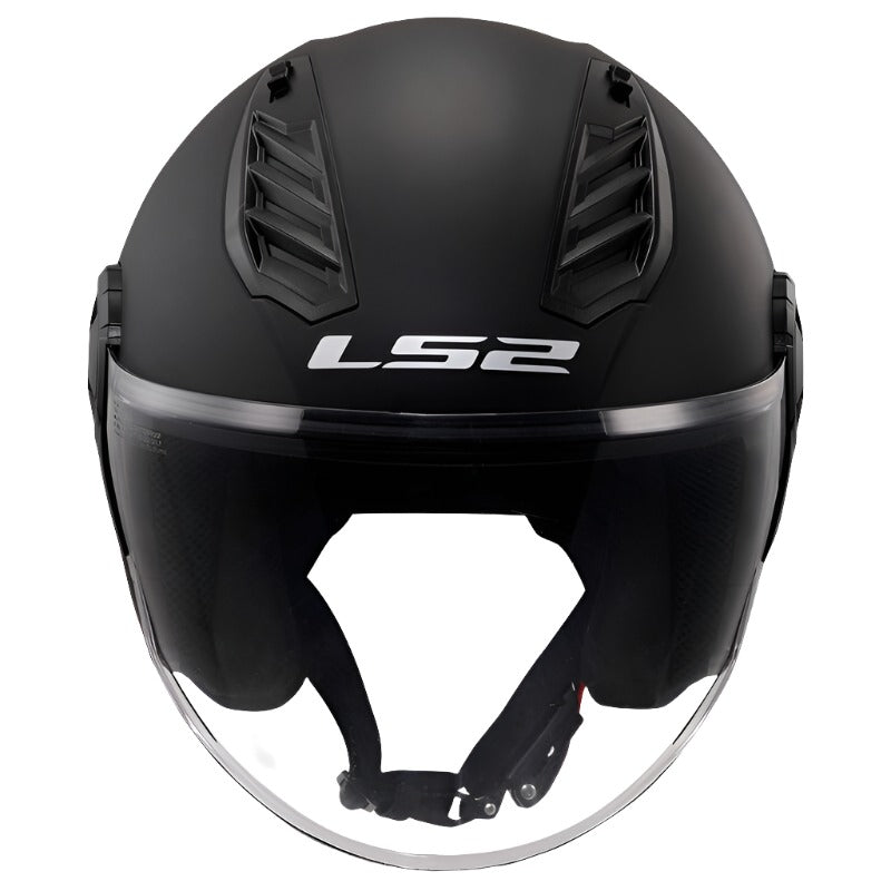 קסדת כביש 3/4 LS2 OF616 AirFlow ll Matt Black שחור מט - LS2