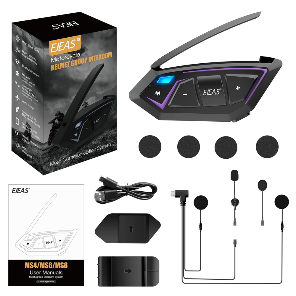 דיבורית Bluetooth לקסדה EJEAS MS8