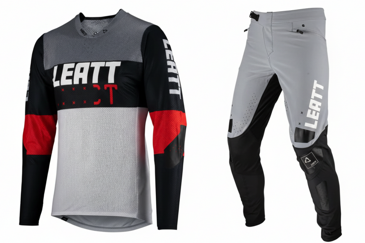 סט מכנס וחולצה MTB Gravity 4.0 ילדים GrayRed - Leatt