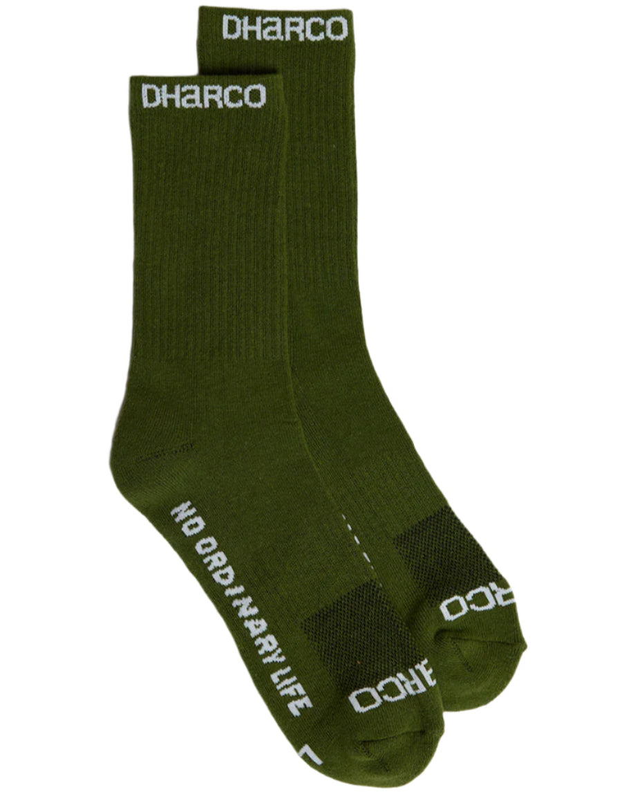 גרביי רכיבה Crew | Gorilla Green - DHaRCO