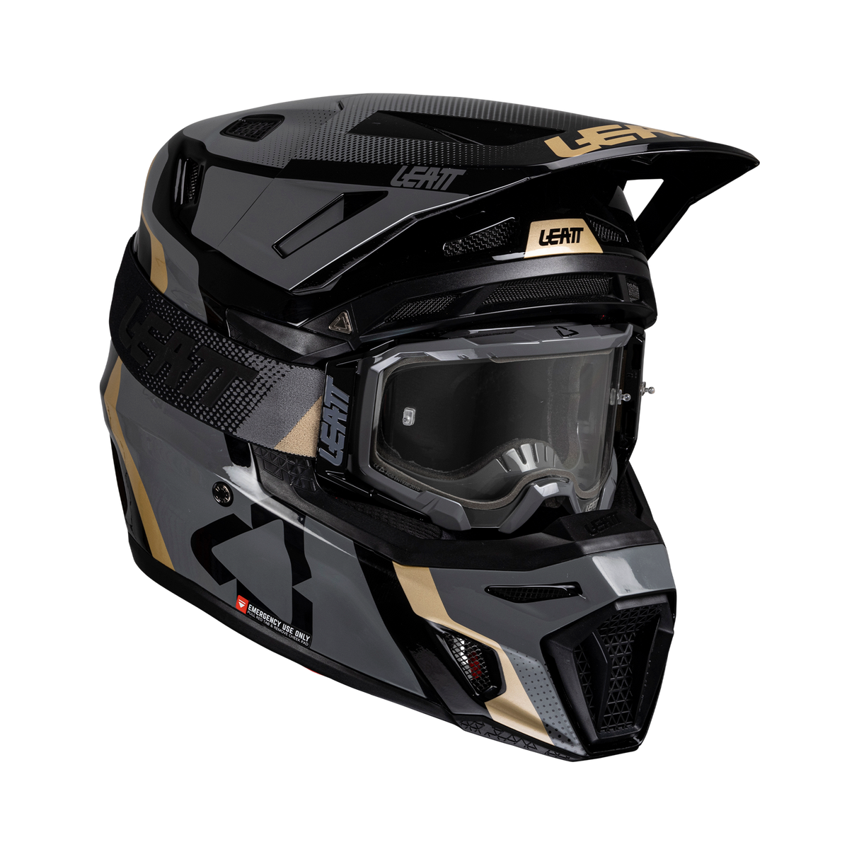 קיט קסדה ומשקף Leatt Moto 8.5 Black V25 + Goggles 5.5 Iriz - Leatt
