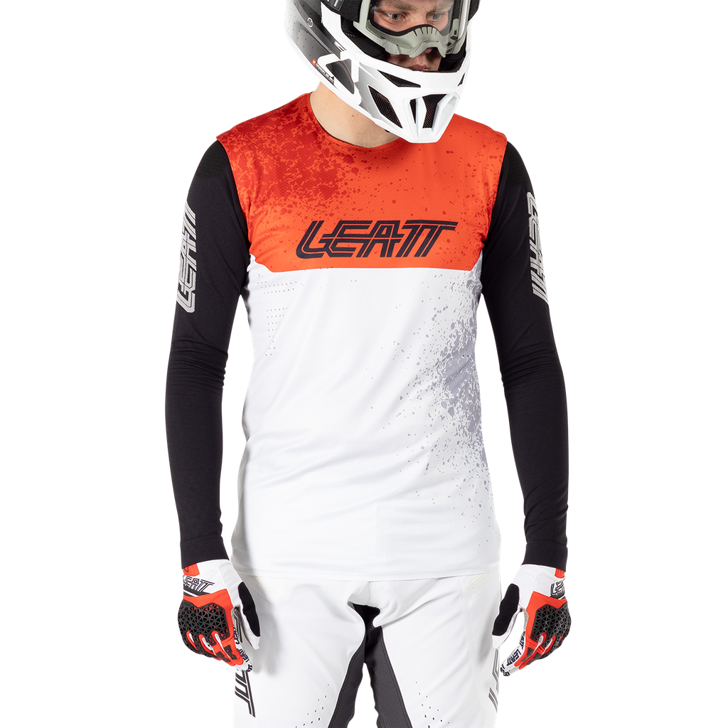 חולצת רכיבה ארוכה MTB Gravity 5.0 White - Leatt