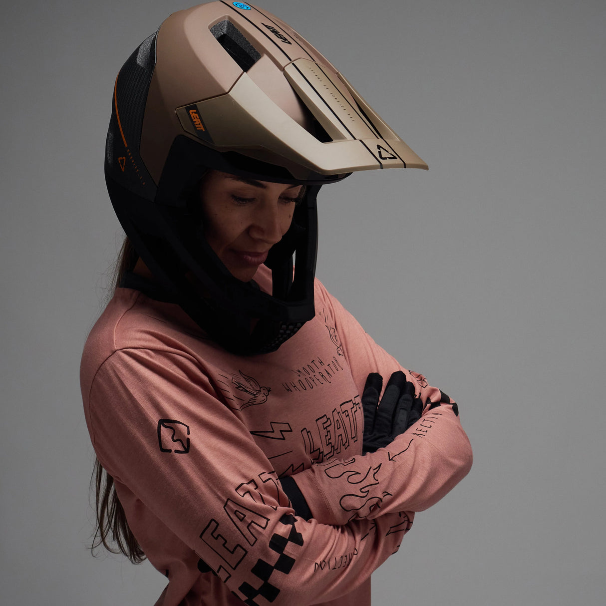 קסדה MTB Gravity 5.0 V26 Brown - Leatt