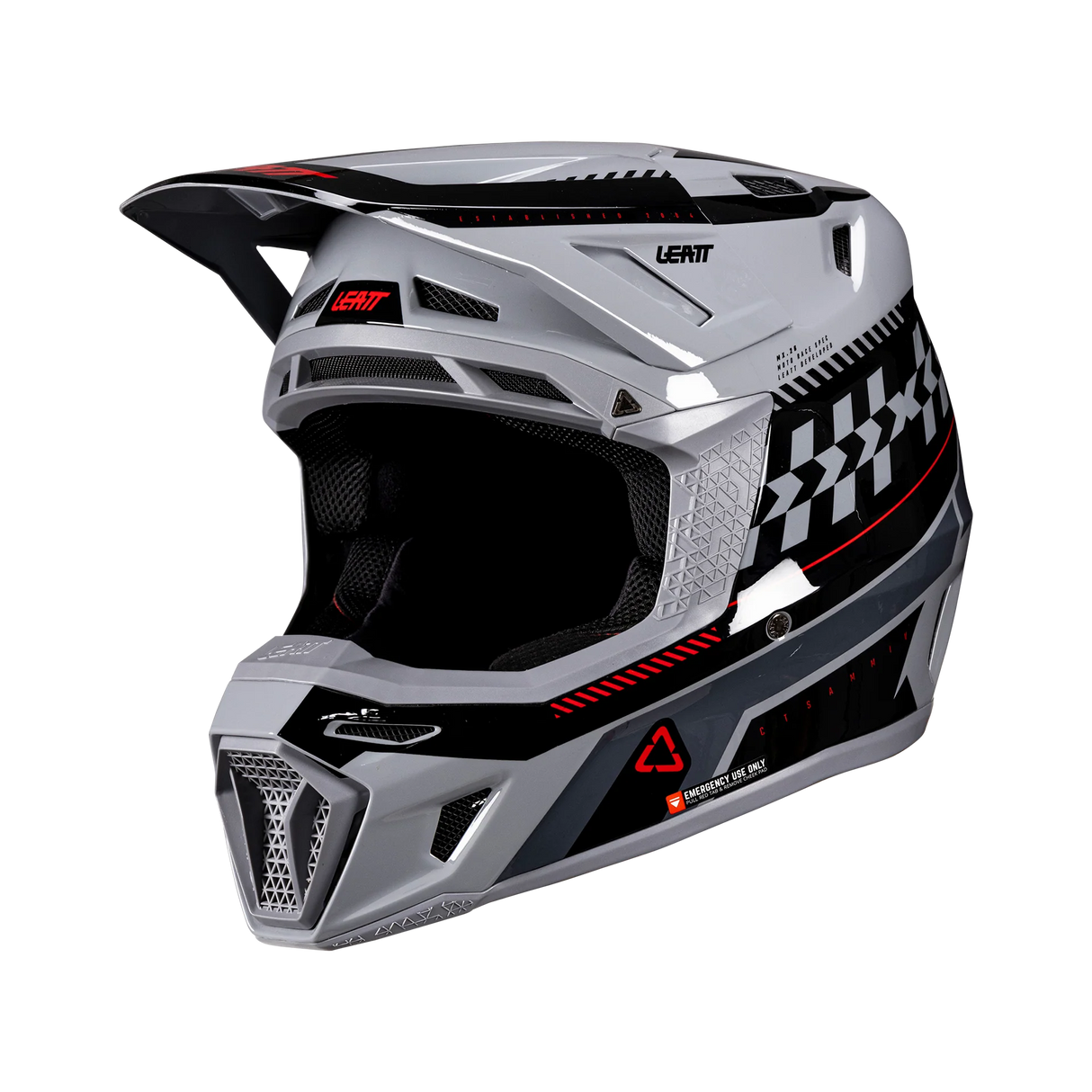 קיט קסדה ומשקף Leatt Moto 8.5 Grey V26 + Goggles 5.5 - Leatt