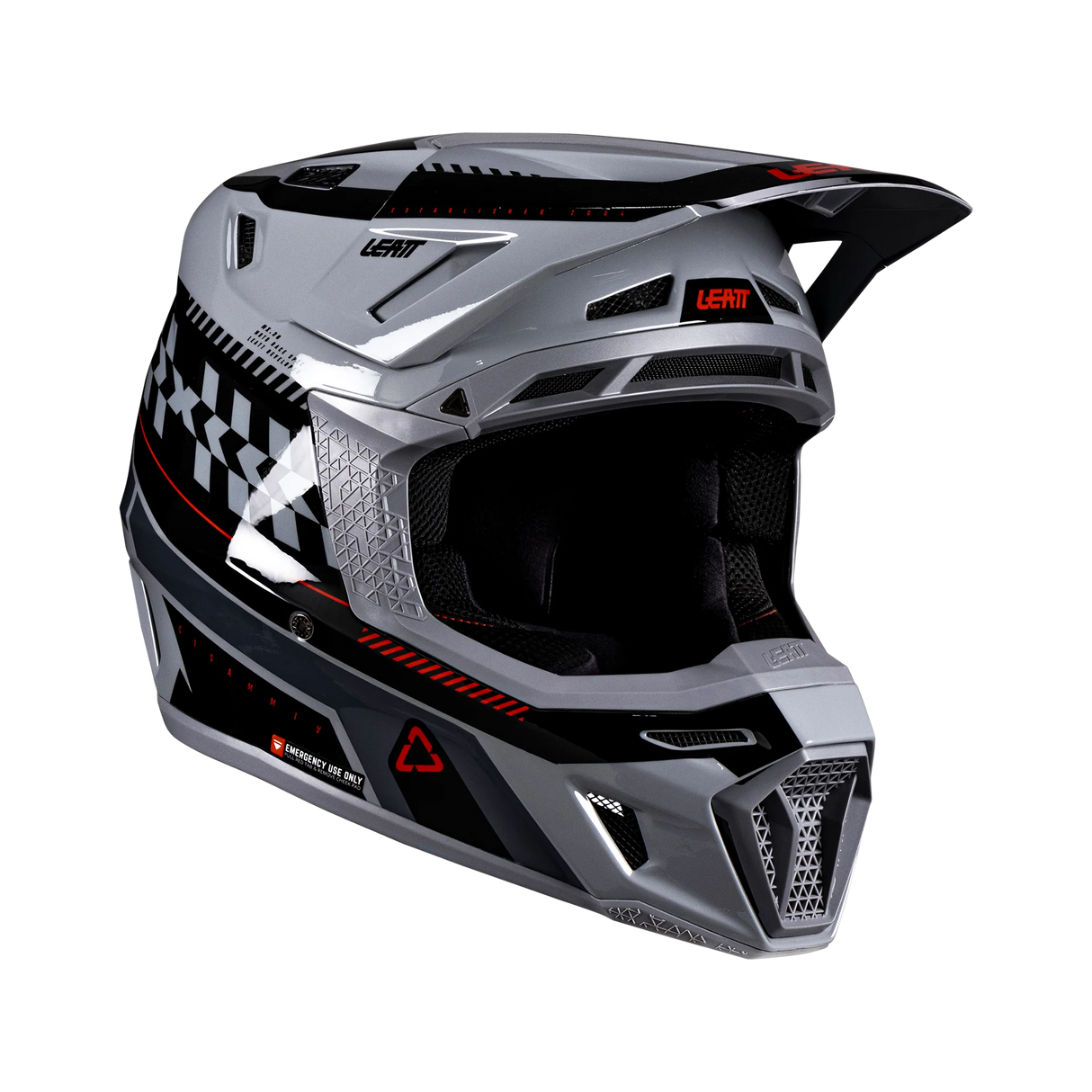 קיט קסדה ומשקף Leatt Moto 8.5 Grey V26 + Goggles 5.5 - Leatt