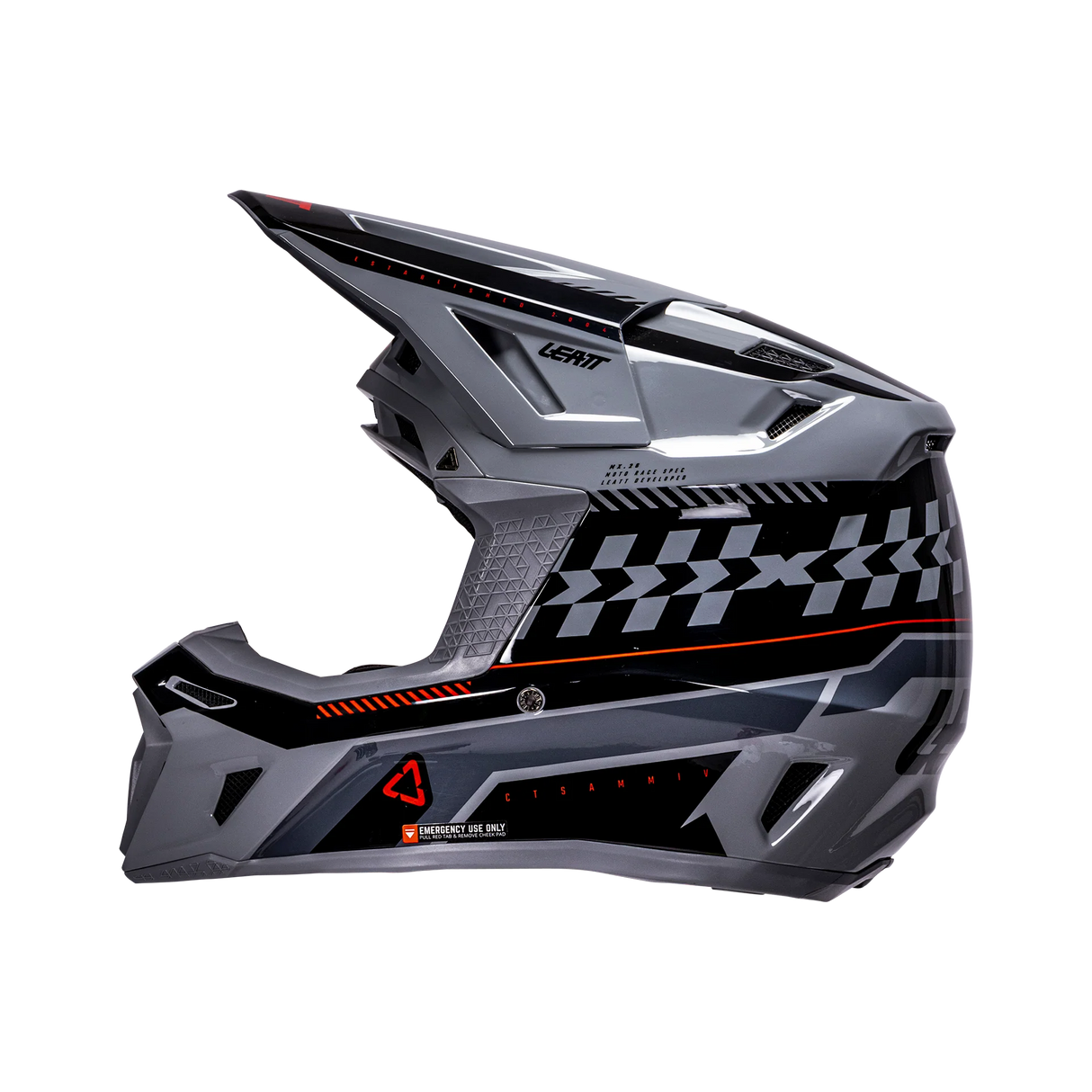 קיט קסדה ומשקף Leatt Moto 8.5 Grey V26 + Goggles 5.5 - Leatt