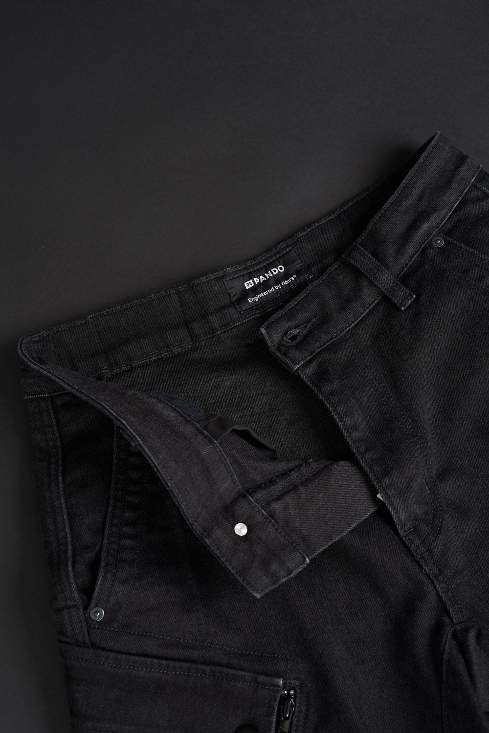 ג'ינס רכיבה MARK Black Jeans AAA - PANDO MOTO