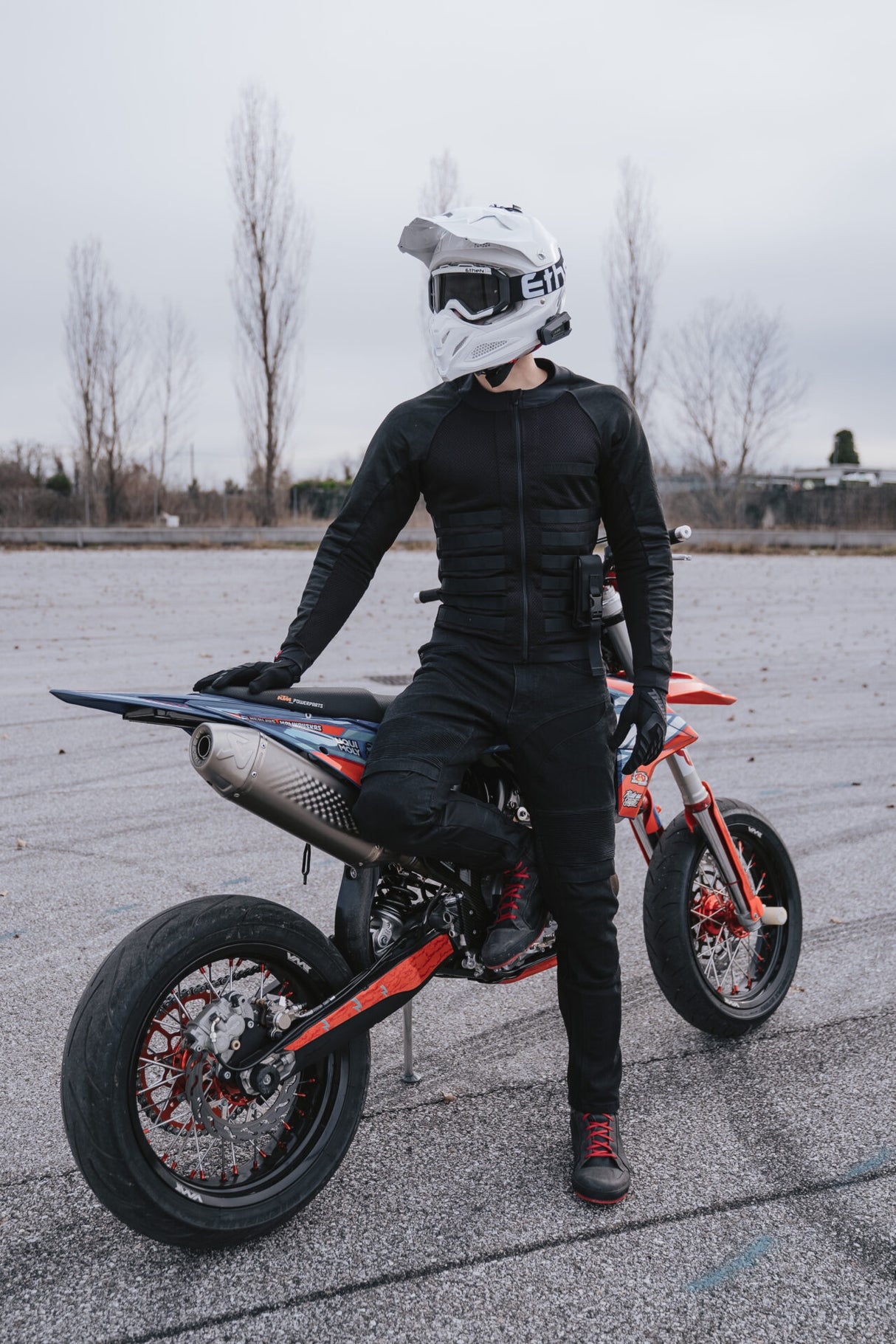 מעיל קיץ COMMANDO UH שחור - PANDO MOTO