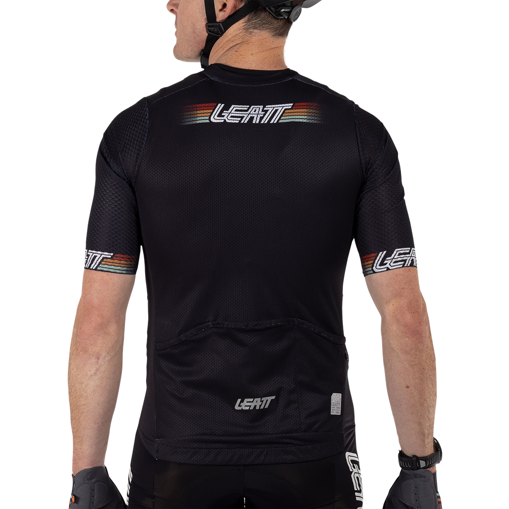 חולצת רכיבה קצרה גברים קרוס/גראבל MTB Endurance 6.0 Black V25 - Leatt