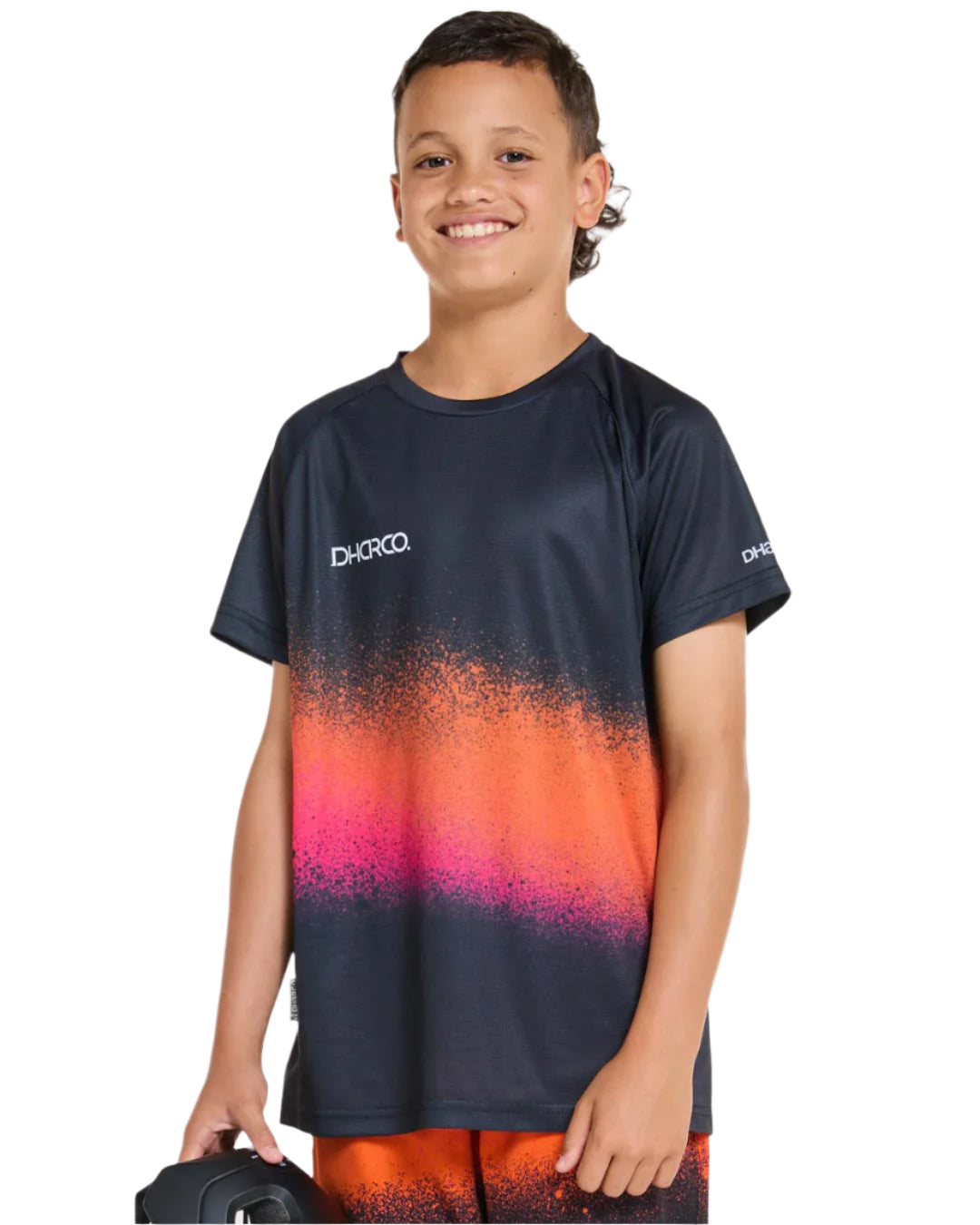 חולצת רכיבה קצרה ילדים Black Snake - DHaRCO