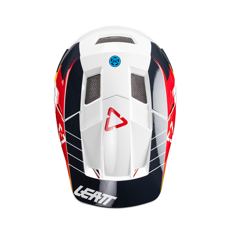 קסדה MTB Gravity 2.0 White/Red V24 - Leatt