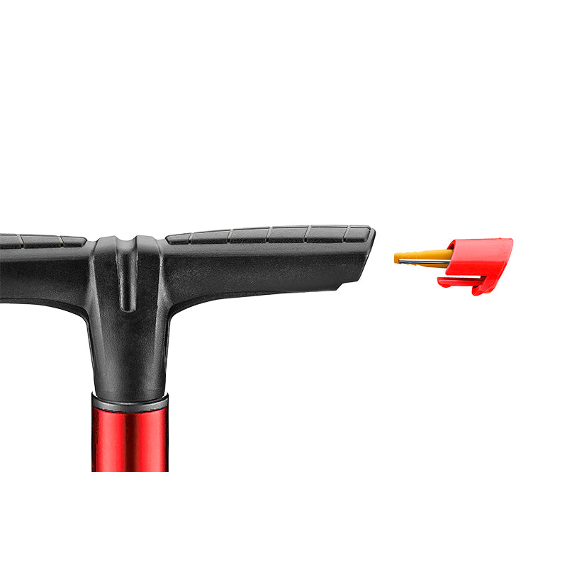 משאבת רצפה אלומיניום Ofa - מצב הרמת טיובלס ומד לחץ אוויר - Three Lines