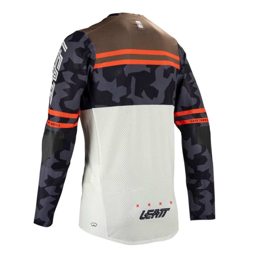 חולצת רכיבה ארוכה גברים MTB Gravity 4.0 Cream V25 - Leatt