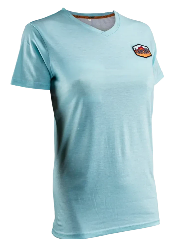 חולצה קצרה נשים Premium Teal - Leatt