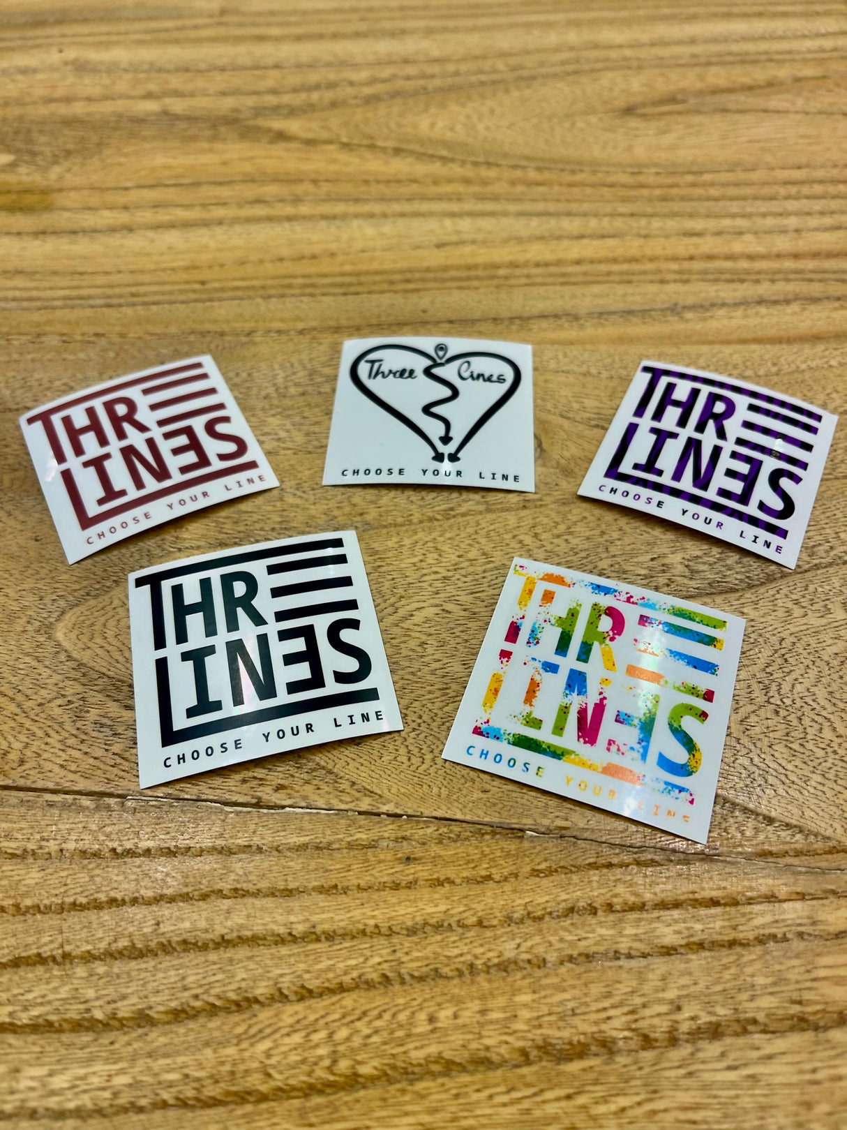 5 STICKER FUN PACK - חבילת מדבקות - Three Lines