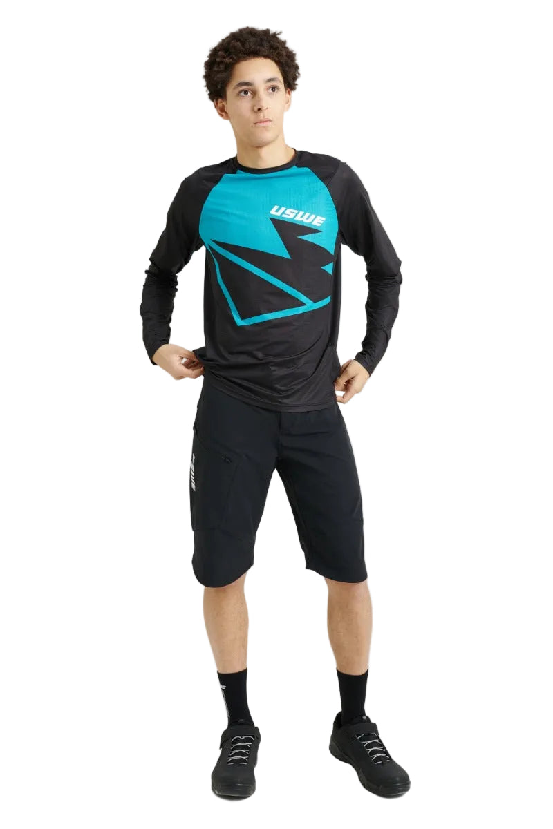 סט מכנס קצר וחולצה USWE MTB כחול - USWE