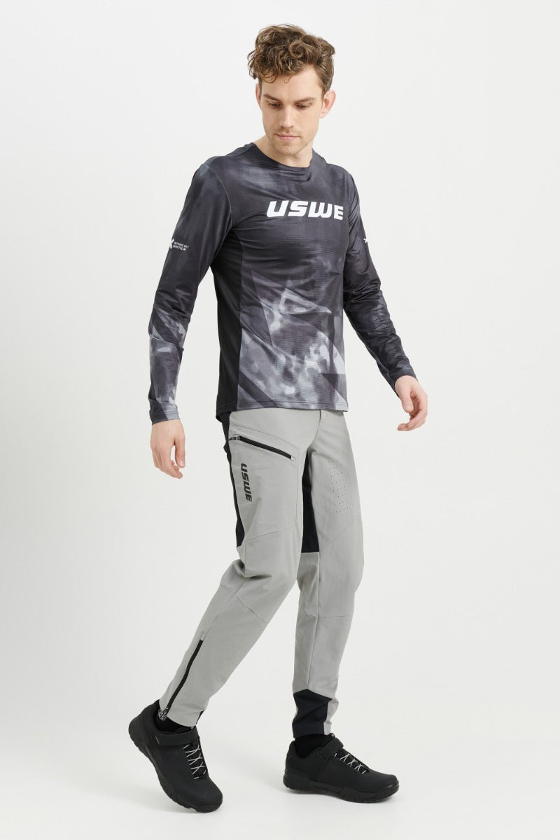 מכנס רכיבה ארוך אפור MTB Skrubb - USWE