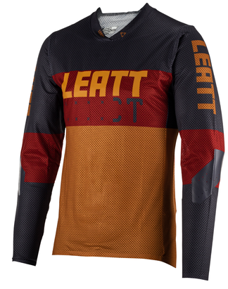 חולצת רכיבה ארוכה גברים MTB Gravity 4.0 V23 Suede - Leatt