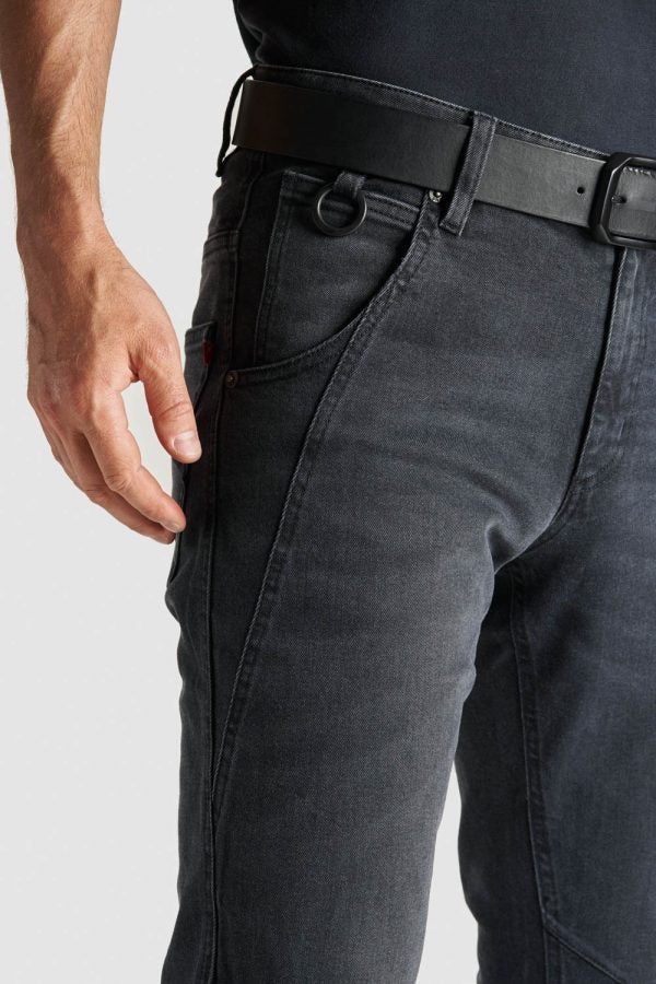 ג'ינס רכיבה ROBBY SLIM Jeans AA Black - PANDO MOTO