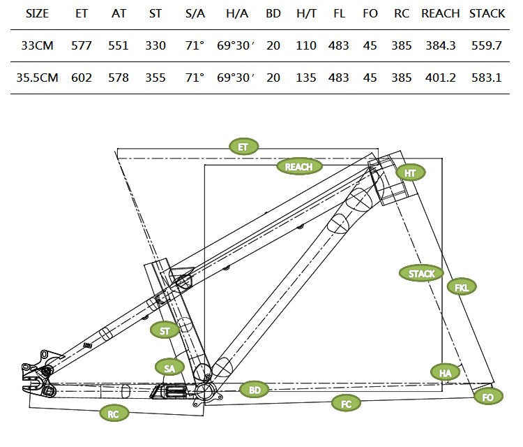 3Lines TD300s Dirt Jump Frame - Green - Three Lines
