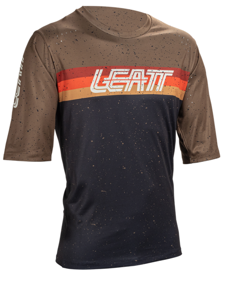 חולצת רכיבה קצרה גברים MTB Enduro 3.0 Black V25 - Leatt