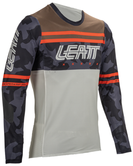 חולצת רכיבה ארוכה גברים MTB Gravity 4.0 Cream V25 - Leatt