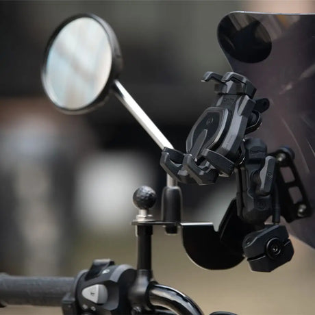 תושבת לסמארטפון מסוג Tortoise O – מתאם כידון למראה משטח טעינה אלחוטי מובנה - OsoPro