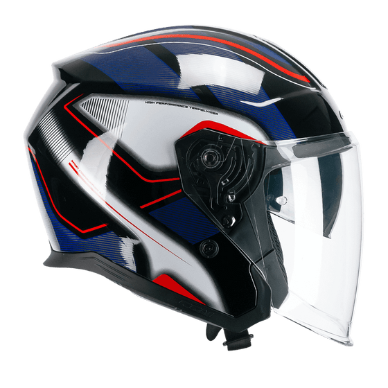 קסדת כביש 3/4 CGM 136 RNA ספורט כחול מבריק - CGM