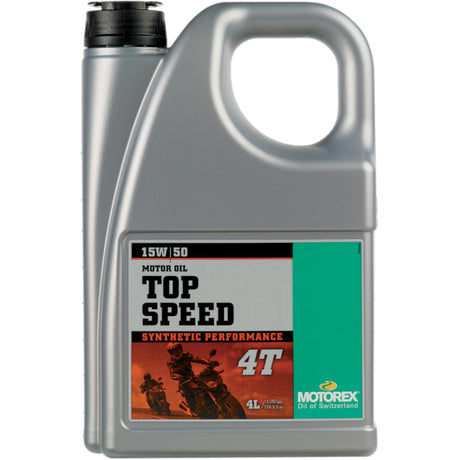 שמן מנוע סינתטי 4ליטר MOTOREX TOP SPEED 4T 15W/50 - MOTOREX