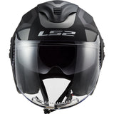 קסדת כביש 3/4 LS2 OF570 VERSO שחור מט אפור - LS2