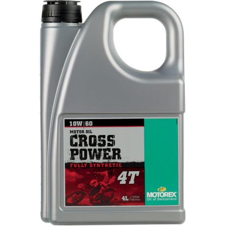 שמן מנוע סינתטי מלא 4ליטר MOTOREX CROSS POWER 4T 10W/60 - MOTOREX