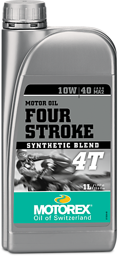 שמן מנוע חצי סינתטי 4ליטר MOTOREX FOUR STROKE 4T 10W/40 MA2