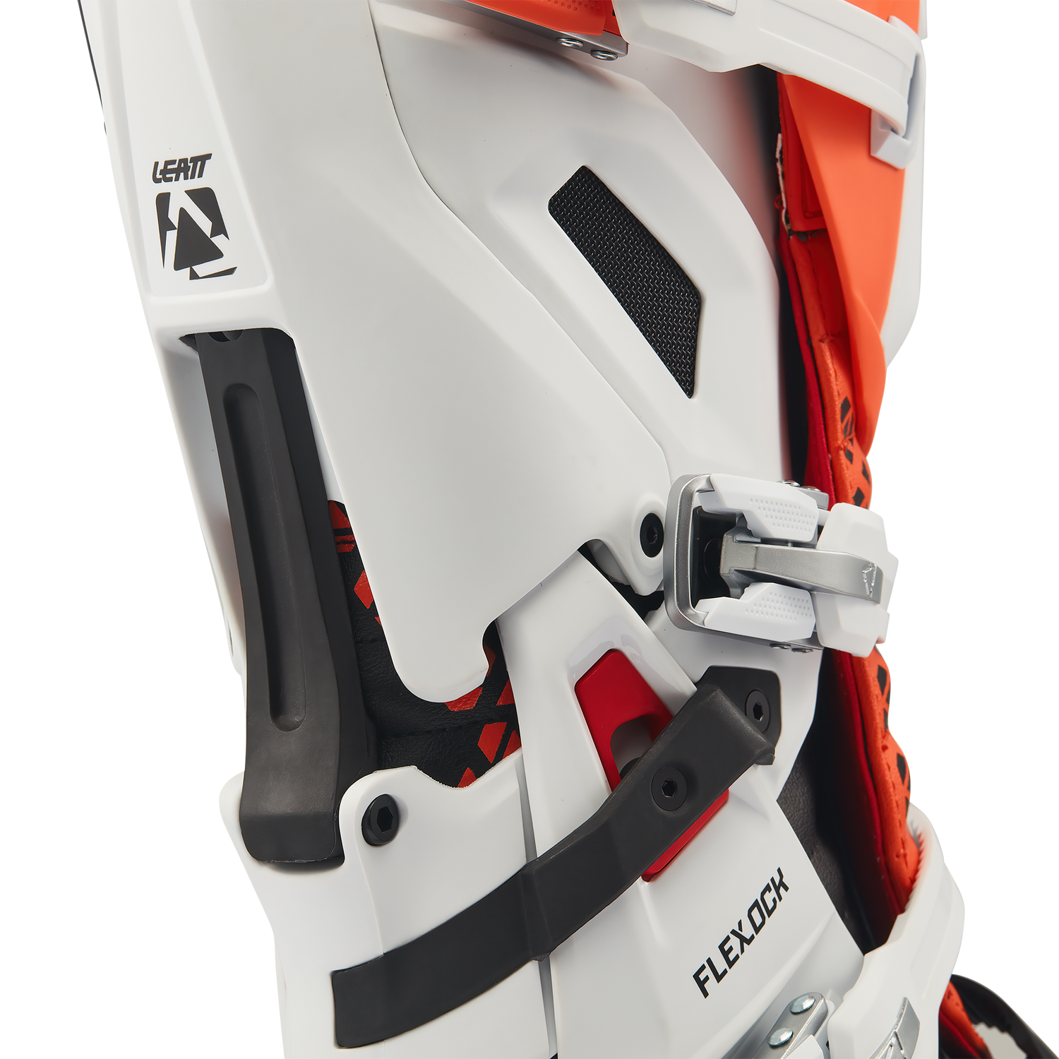 מגף 5.5 FlexLock Evo White/Orange - Leatt