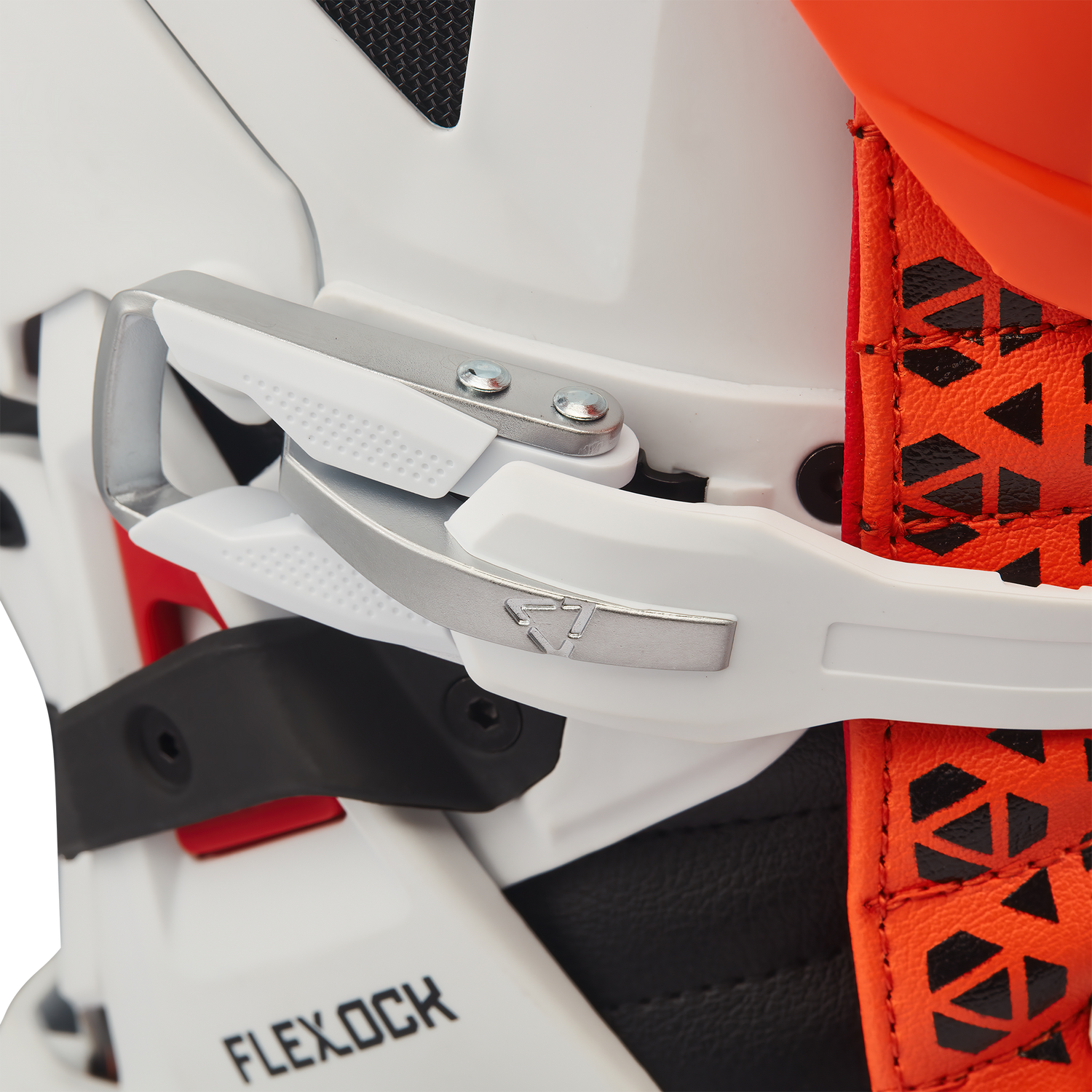מגף 5.5 FlexLock Evo White/Orange - Leatt