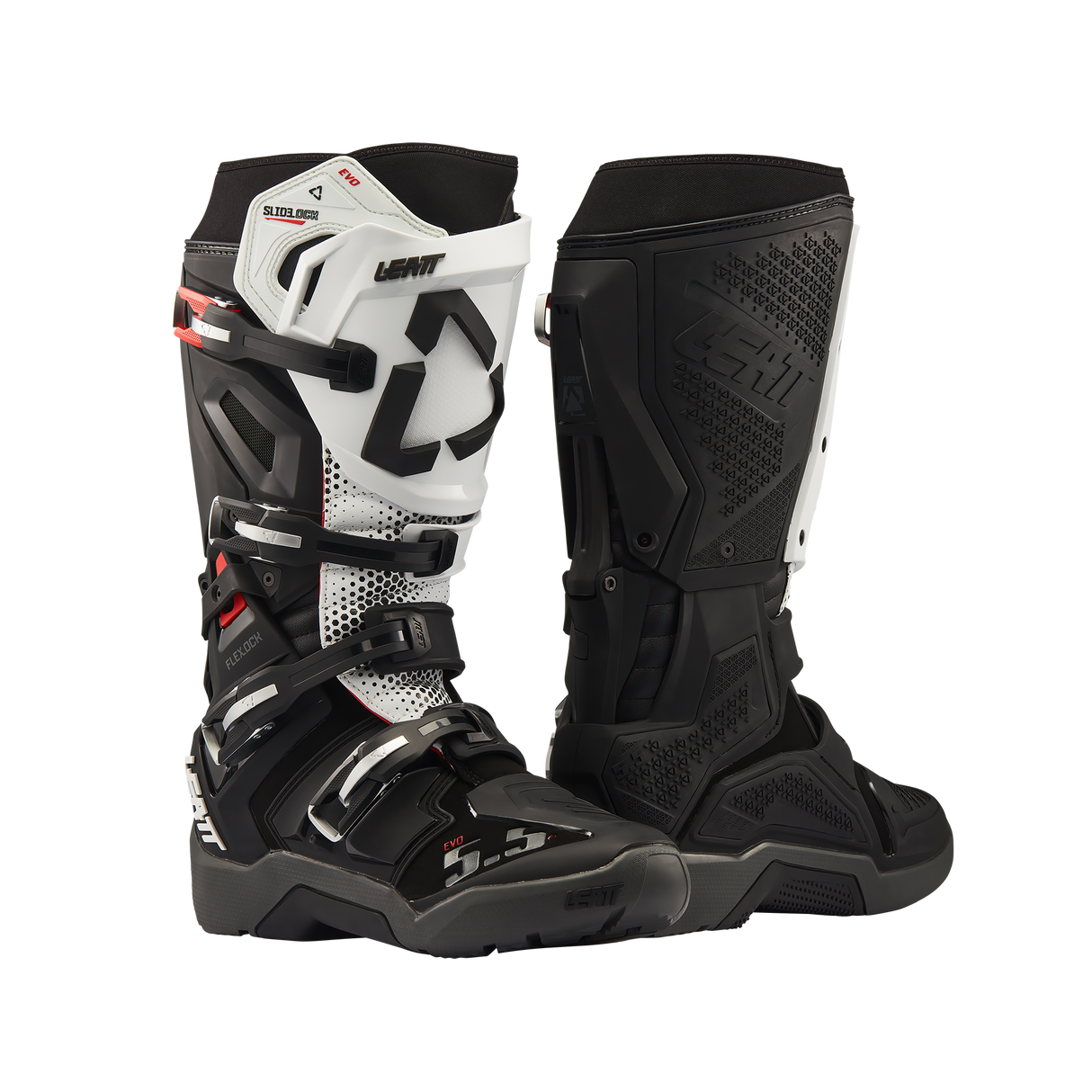 מגף 5.5 FlexLock Enduro Evo Black/White - Leatt
