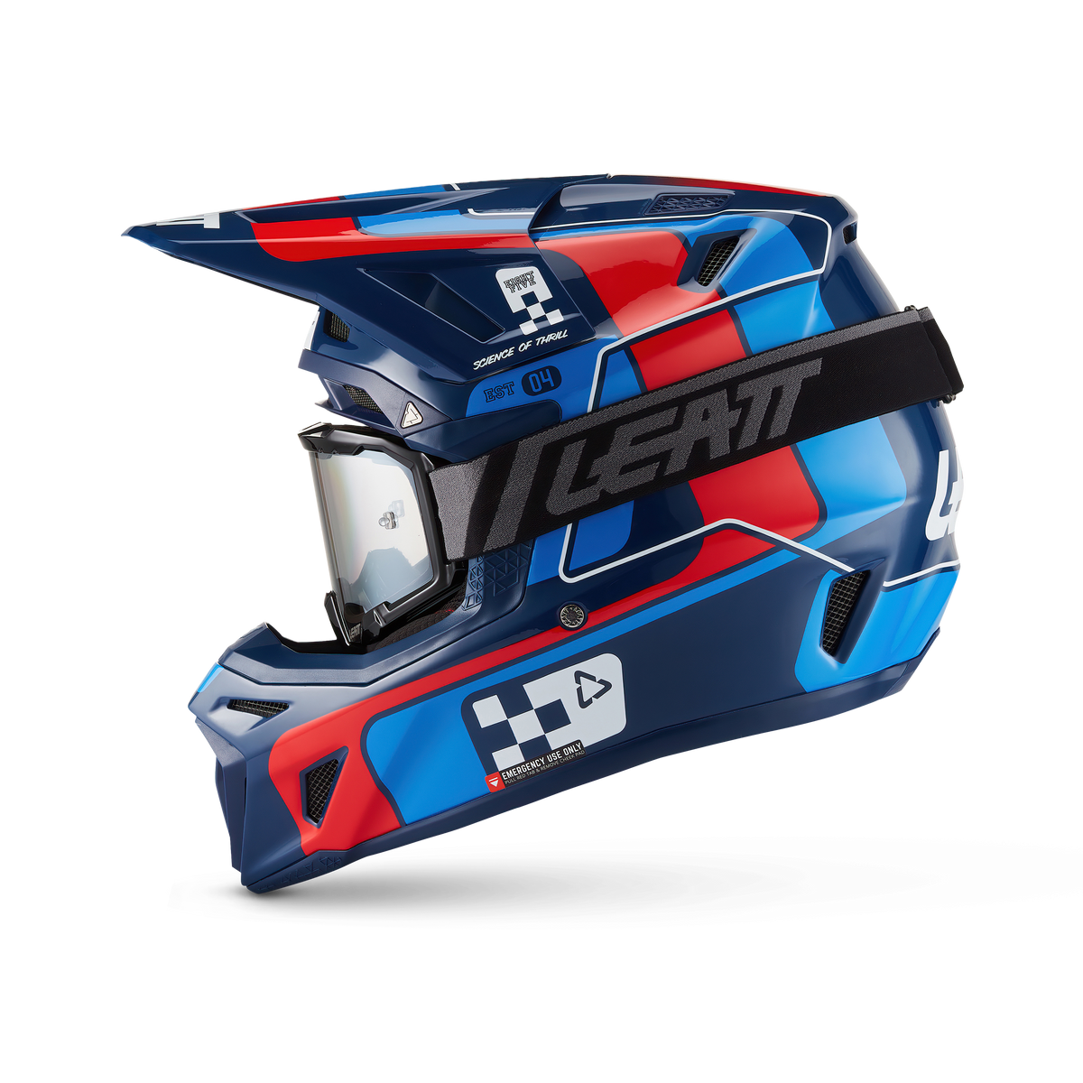 קיט קסדה ומשקף Leatt Moto 8.5 Blue/Red + Goggles 5.5 - Leatt