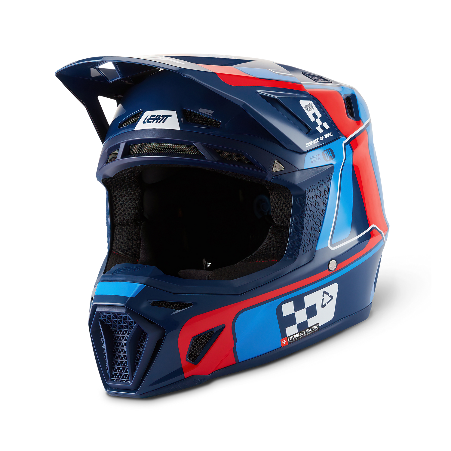 קיט קסדה ומשקף Leatt Moto 8.5 Blue/Red + Goggles 5.5 - Leatt