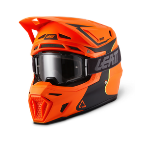 קיט קסדה ומשקף Leatt Moto 8.5 Fire Orange + Goggles 5.5 - Leatt