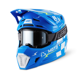 קיט קסדה ומשקף Leatt Moto 7.5 Blue + Goggles 4.5 - Leatt
