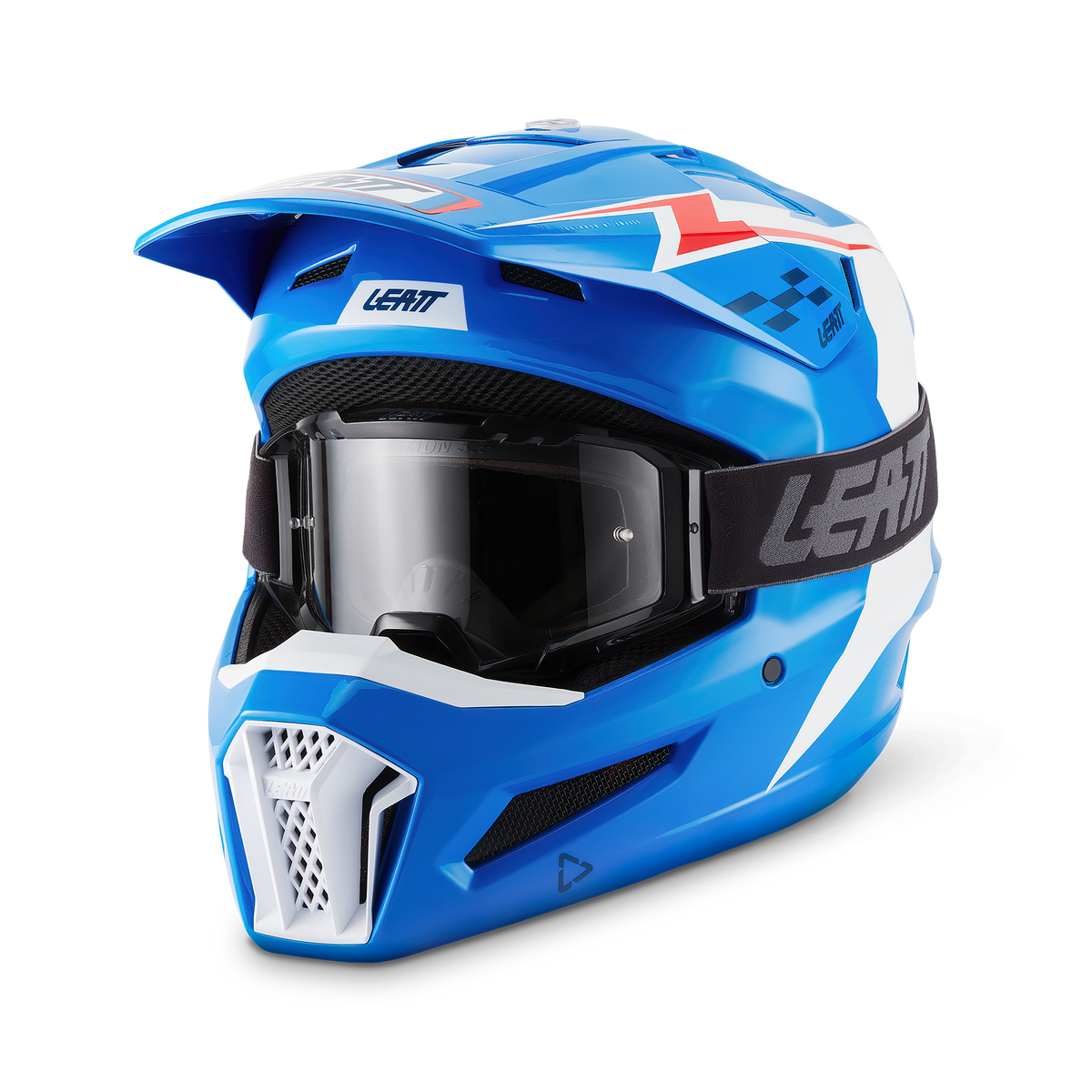 קיט קסדה ומשקף Leatt Moto 3.5 Blue + Goggles 2.5 - Leatt