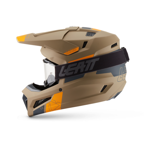 קיט קסדה ומשקף Leatt Moto 3.5 Khaki Brown + Goggles 2.5 - Leatt