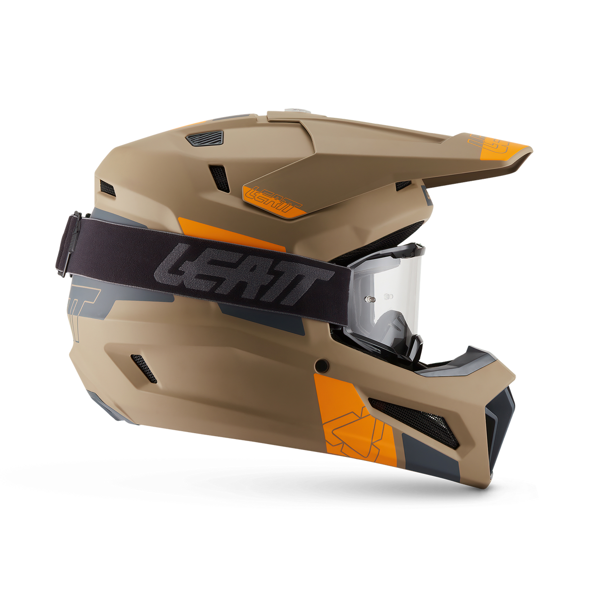 קיט קסדה ומשקף Leatt Moto 3.5 Khaki Brown + Goggles 2.5 - Leatt
